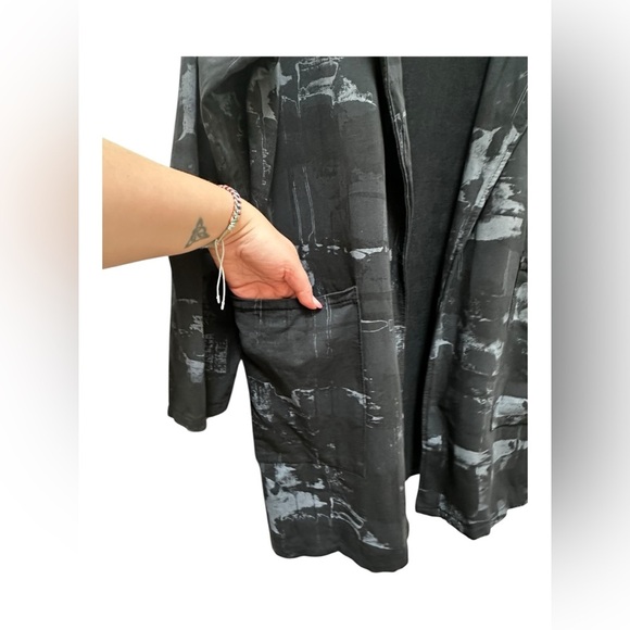 ✨ Bella Amore Cardigan Sweater Open Front Cotton Pockets Made in Italy - Picture 6 of 15